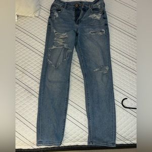 AE Ripped Mid Rise Jeans